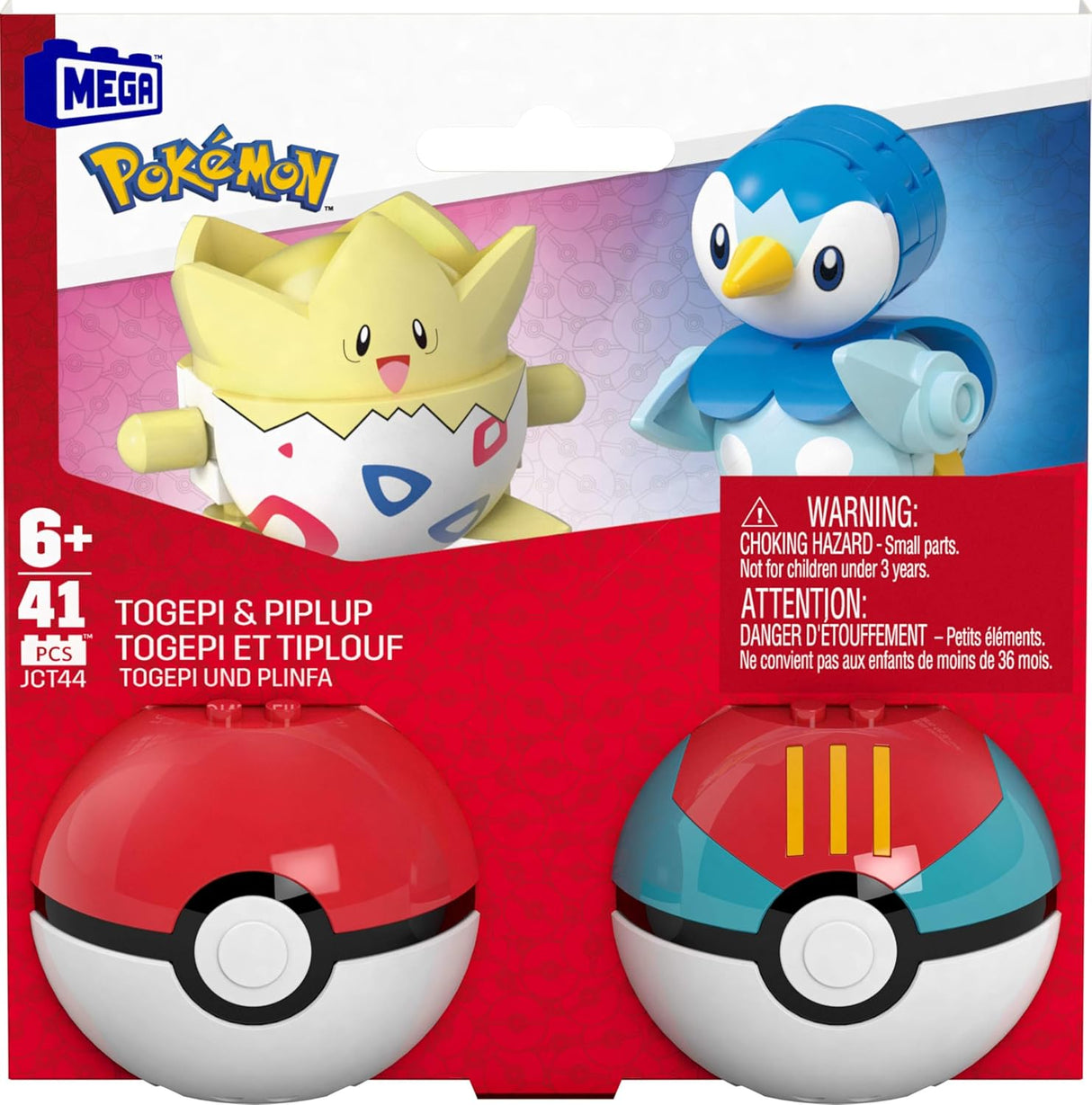 Pokemon Poke Ball 2 Pack: Togepi & Piplup