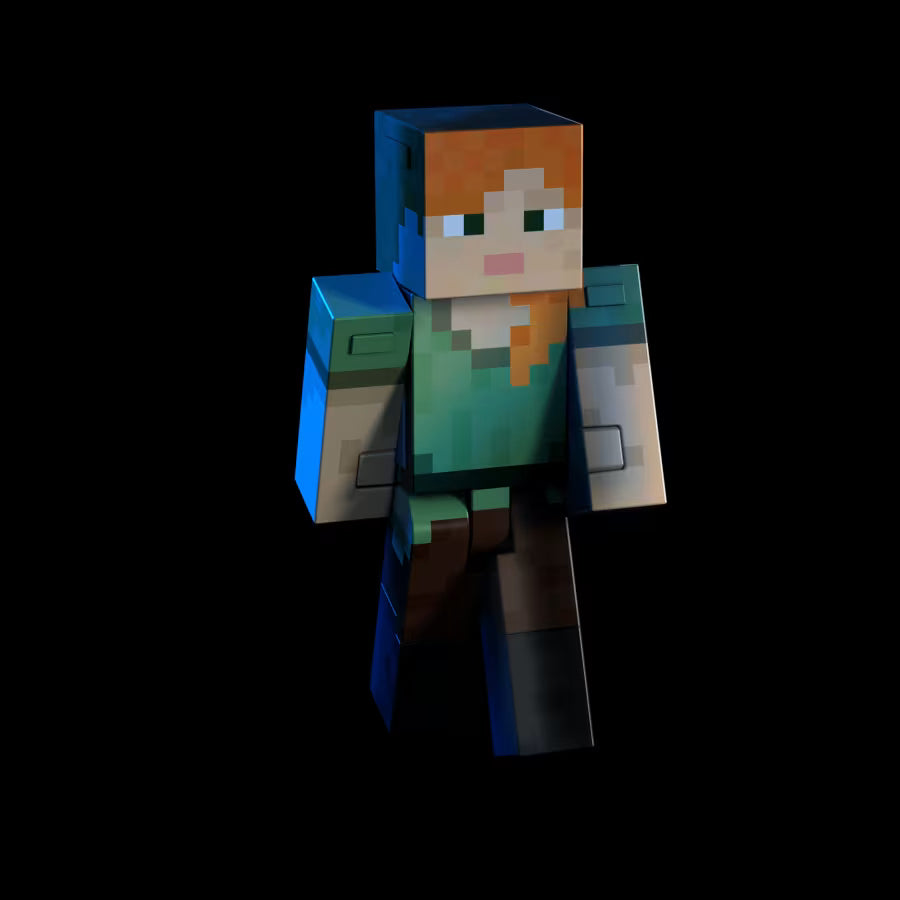 Mattel Minecraft Diamond Level Alex Action Figure