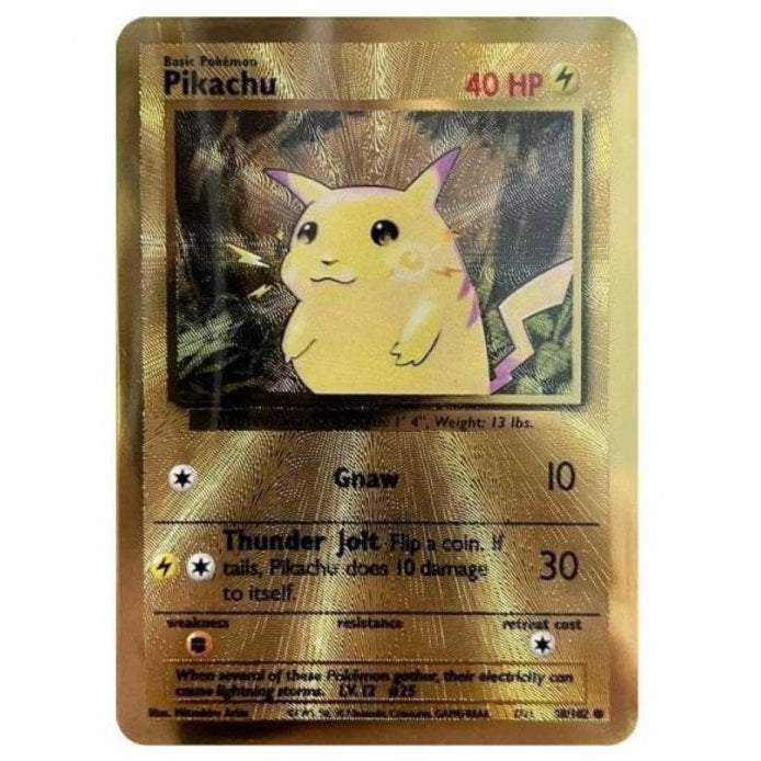Pokemon TCG: Single - Pikachu - 58/102 (Celebrations Metal Card)