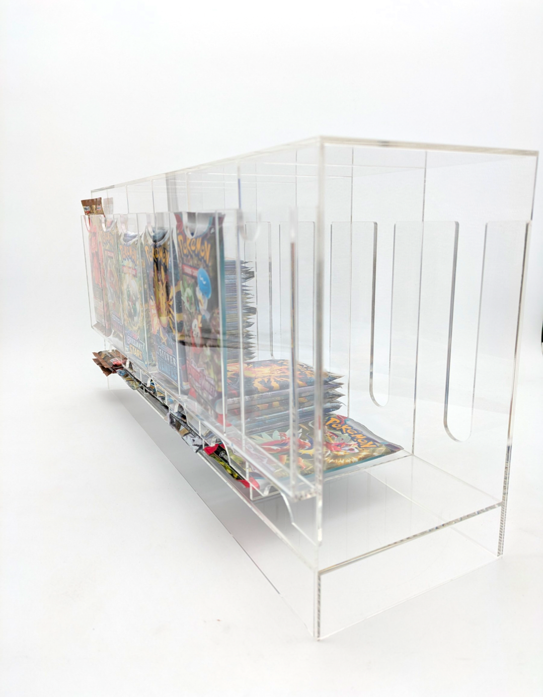 Clear Acrylic 6-Slot Booster Pack Dispenser - For Trading Cards