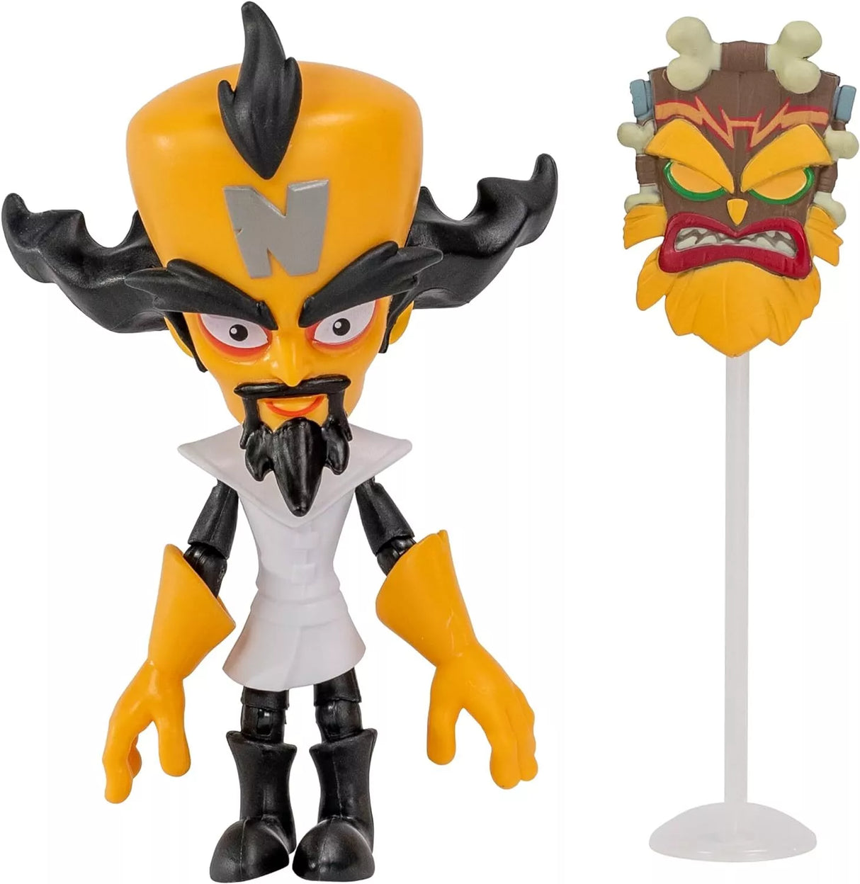 Crash Bandicoot Action Figure: Dr Neo Cortex with Mask