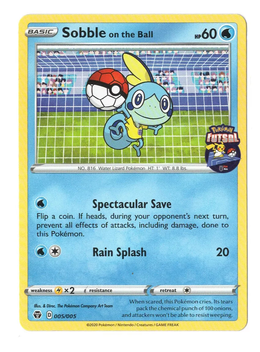Pokemon TCG: Single - Sobble on the Ball - 005/005 (Pokemon Futsal) SEALED
