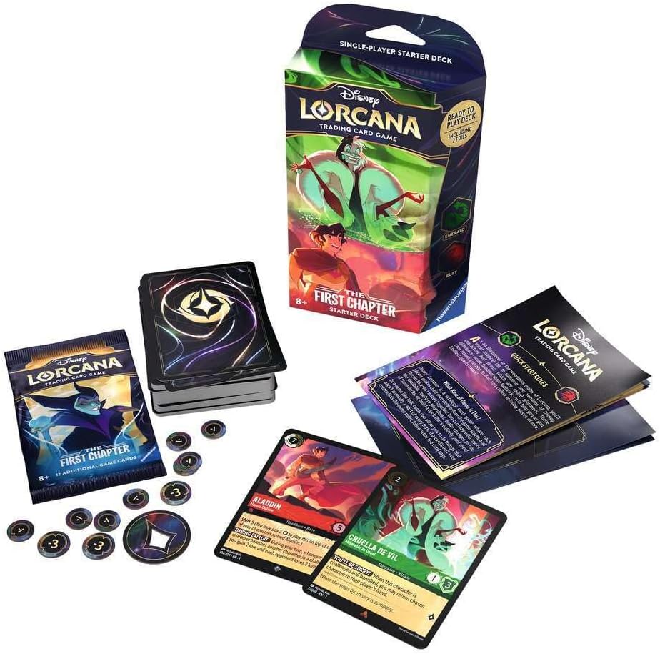 Disney Lorcana TCG - Set 1 - The First Chapter - Starter Deck - Emerald & Ruby