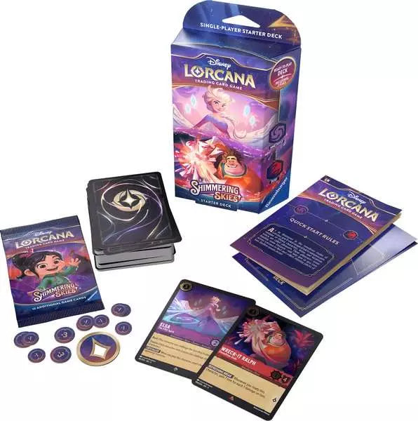 Disney Lorcana TCG - Set 5 - Shimmering Skies - Starter Deck - Amethyst & Ruby