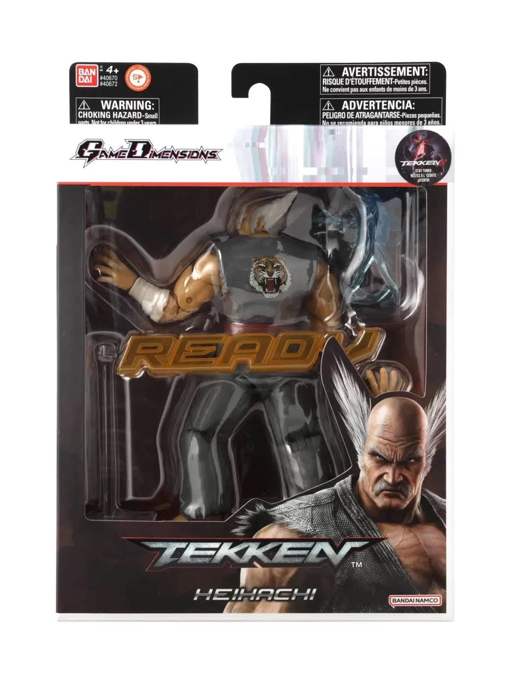 BANDAI Game Dimensions Tekken Heihachi Mishima Action Figure