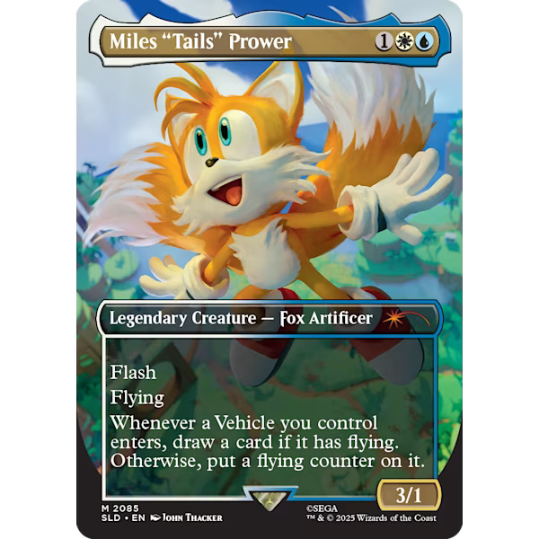 Magic: The Gathering - WPN Exclusive Non Foil Secret Lair - Sonic The Hedgehog: Friends & Foes