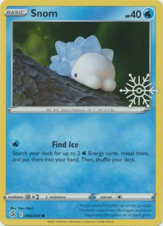 Pokemon TCG: Fusion Strike 084/264 Snom (Cosmo Holo w/ Snowflake Stamp)