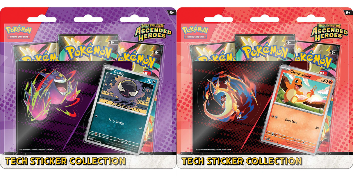 Pokemon TCG: Mega Evolution Ascended Heroes - Tech Sticker Collection - Assorted