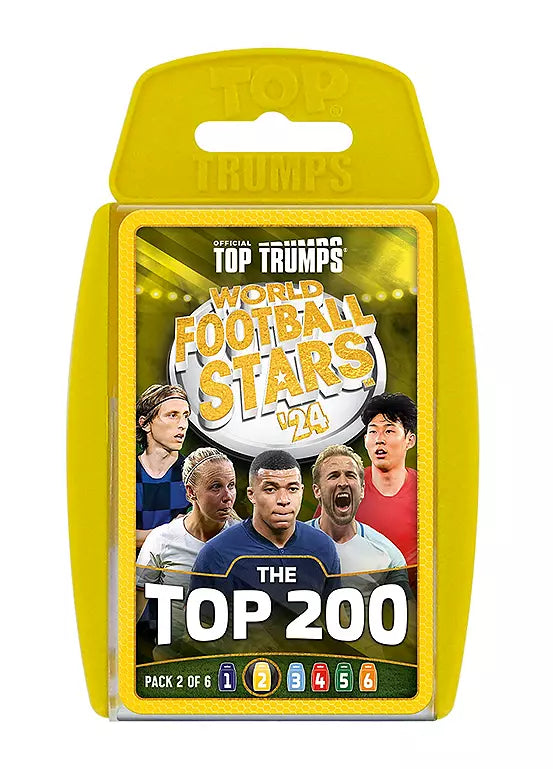 Top Trumps World Football Stars Top 200 - Pack 2 Card Game
