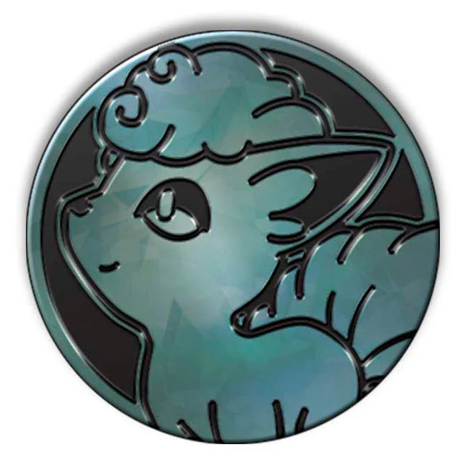 Pokemon TCG: Black & Blue Shatter Alolan Vulpix Oversized Coin
