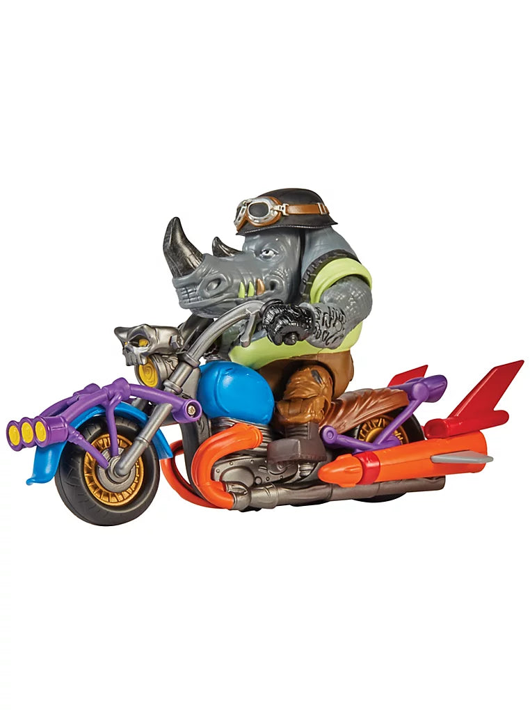 TMNT Mutant Mayhem Chopper with Rocksteady