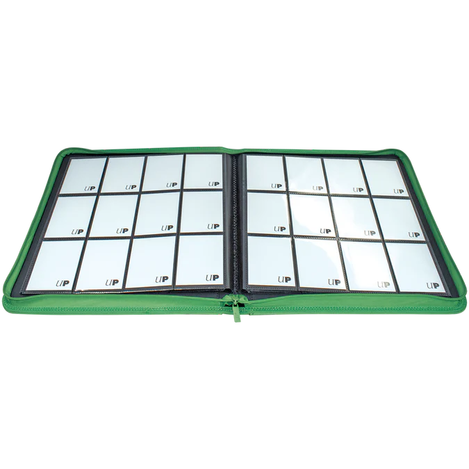 Ultra Pro - 12 Pocket Zippered Pro Binder - Green