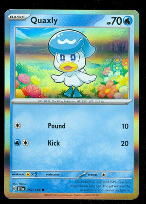 Pokemon TCG: Scarlet & Violet (Base Set) 052/198 Quaxly (Holo)