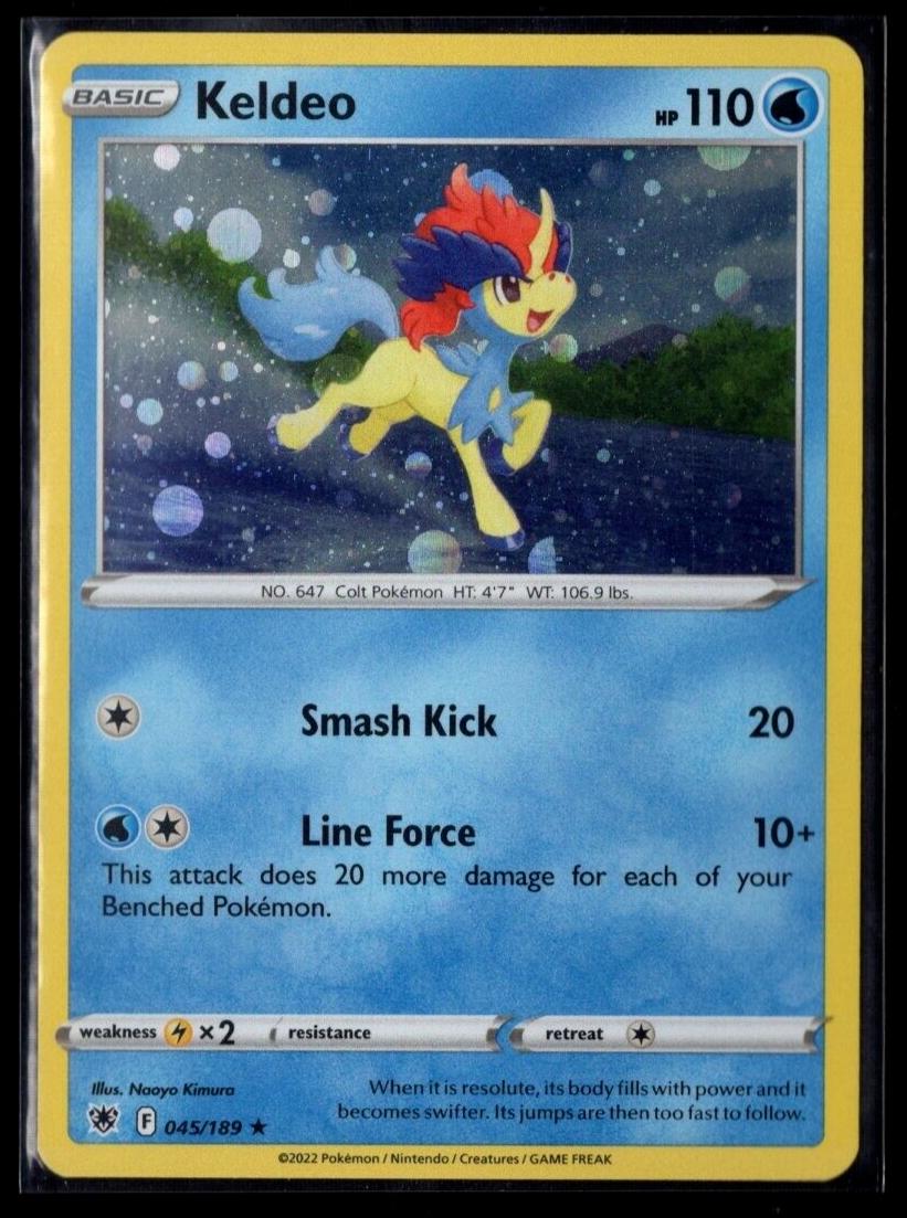 Pokemon TCG: Astral Radiance 045/189 Keldeo (Cosmo Holo)