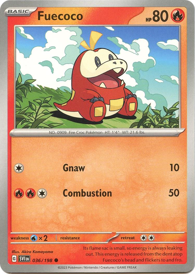 Pokemon TCG: Scarlet & Violet (Base Set) 036/198 Fuecoco (Holo)