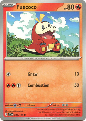Pokemon TCG: Scarlet & Violet (Base Set) 036/198 Fuecoco (Holo)
