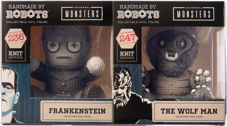 Universal Monsters Frankenstein & Wolfman 2 Pack Vinyl Figure from Handmade By Robots