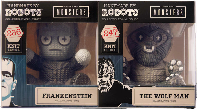 Universal Monsters Frankenstein & Wolfman 2 Pack Vinyl Figure from Handmade By Robots