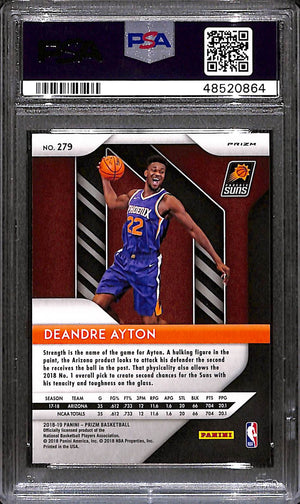 NBA Graded Card 2018 Panini Prizm #279 Deandre Ayton Pink Ice PSA 10