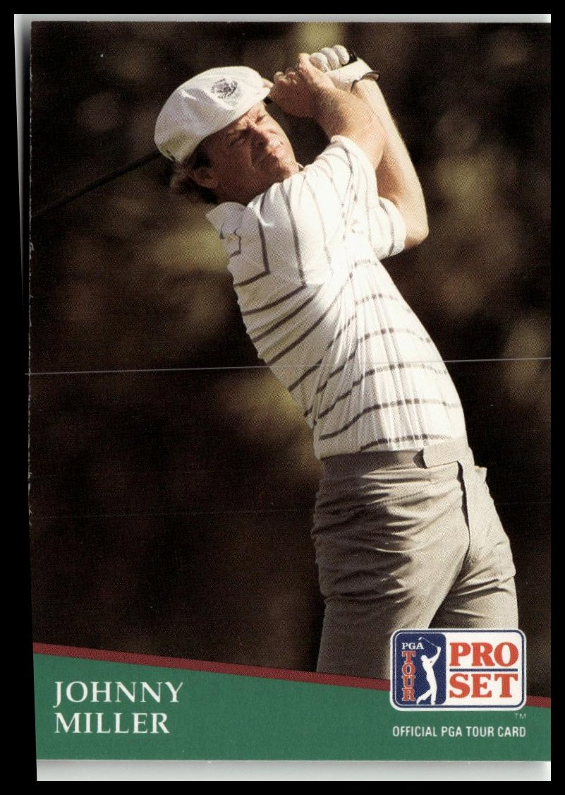 Golf Singles 1991 Pro Set PGA Tour #268 Johnny Miller