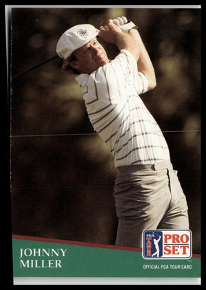 Golf Singles 1991 Pro Set PGA Tour #268 Johnny Miller