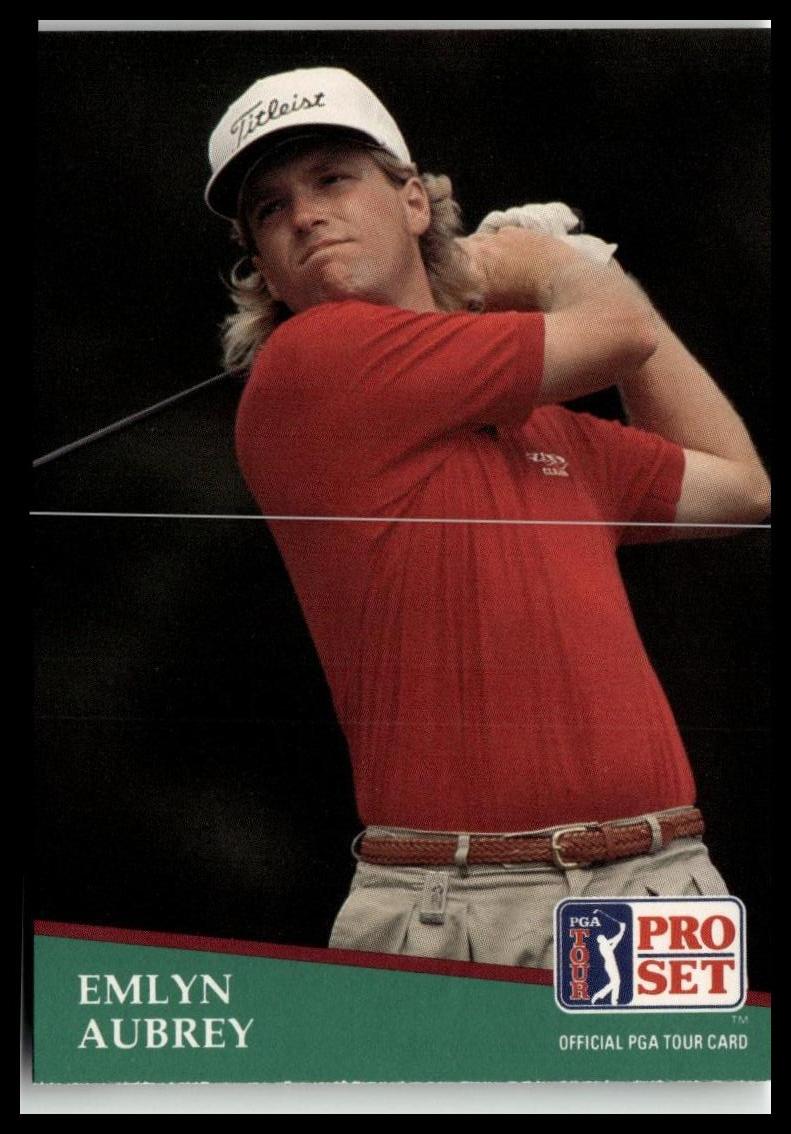 Golf Singles 1991 Pro Set PGA Tour #122 Emlyn Aubrey
