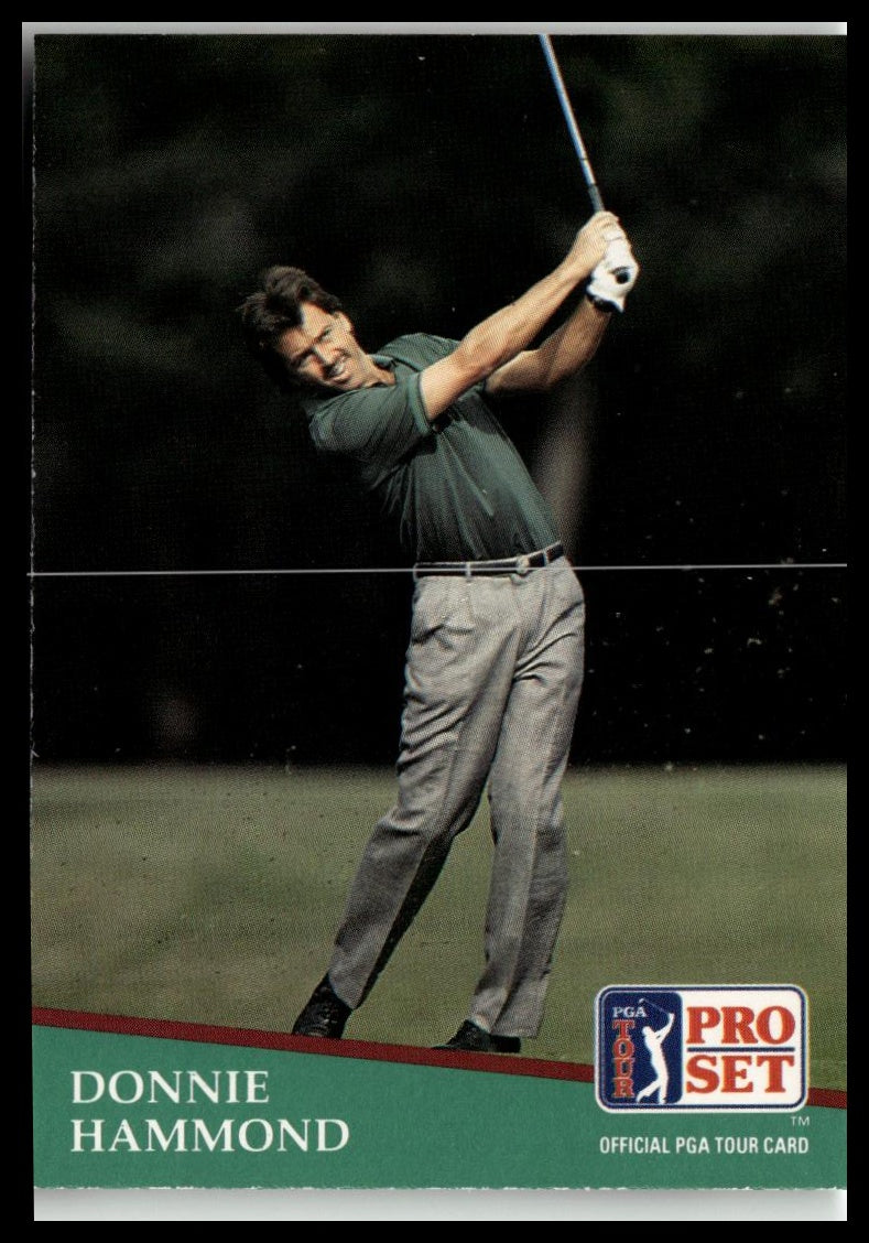 Golf Singles 1991 Pro Set PGA Tour #30 Donnie Hammond