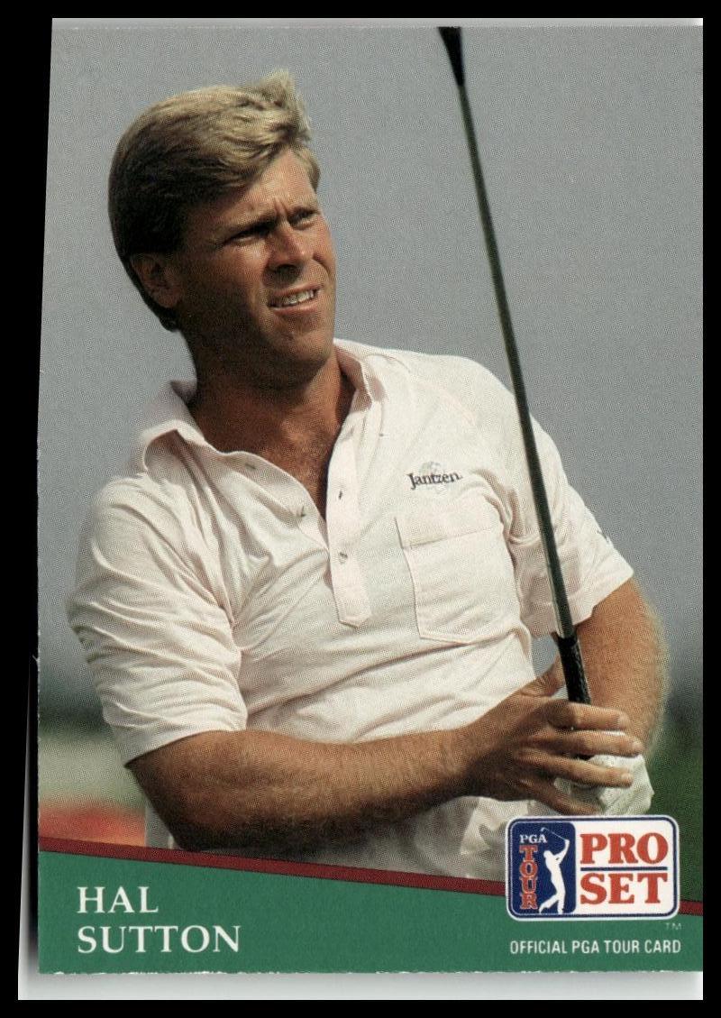 Golf Singles 1991 Pro Set PGA Tour #132 Hal Sutton