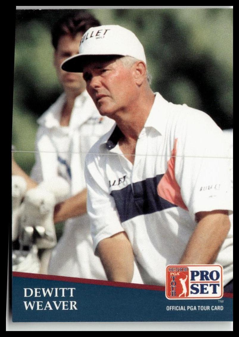 Golf Singles 1991 Pro Set PGA Tour #261 DeWitt Weaver
