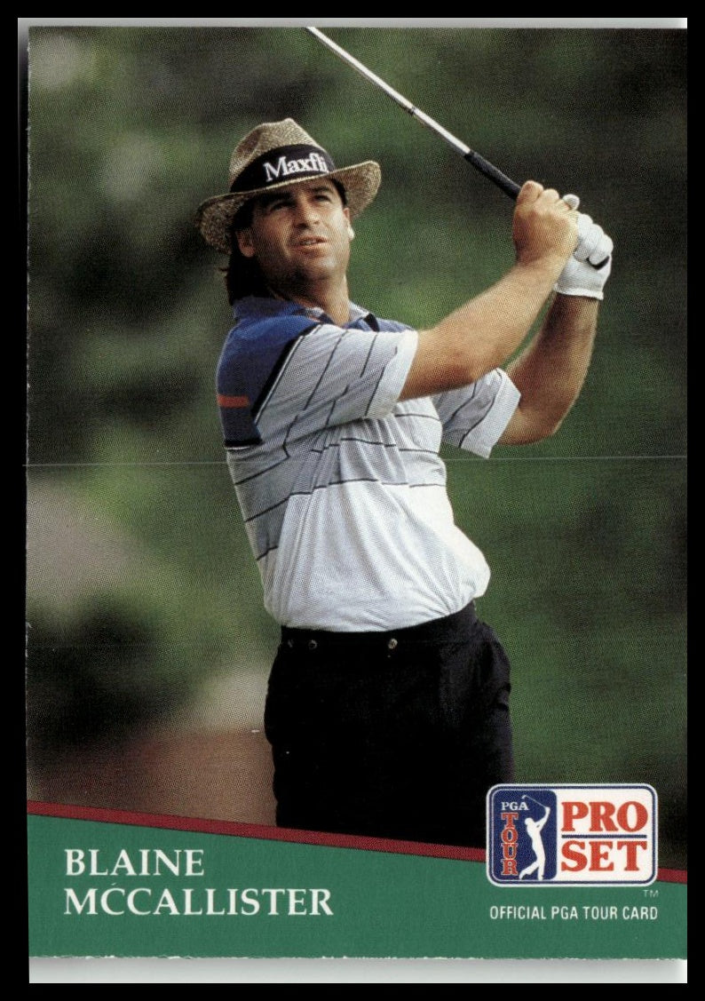 Golf Singles 1991 Pro Set PGA Tour #95 Blaine McCallister