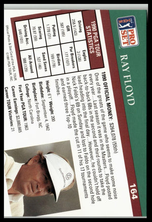 Golf Singles 1991 Pro Set PGA Tour #164 Ray Floyd