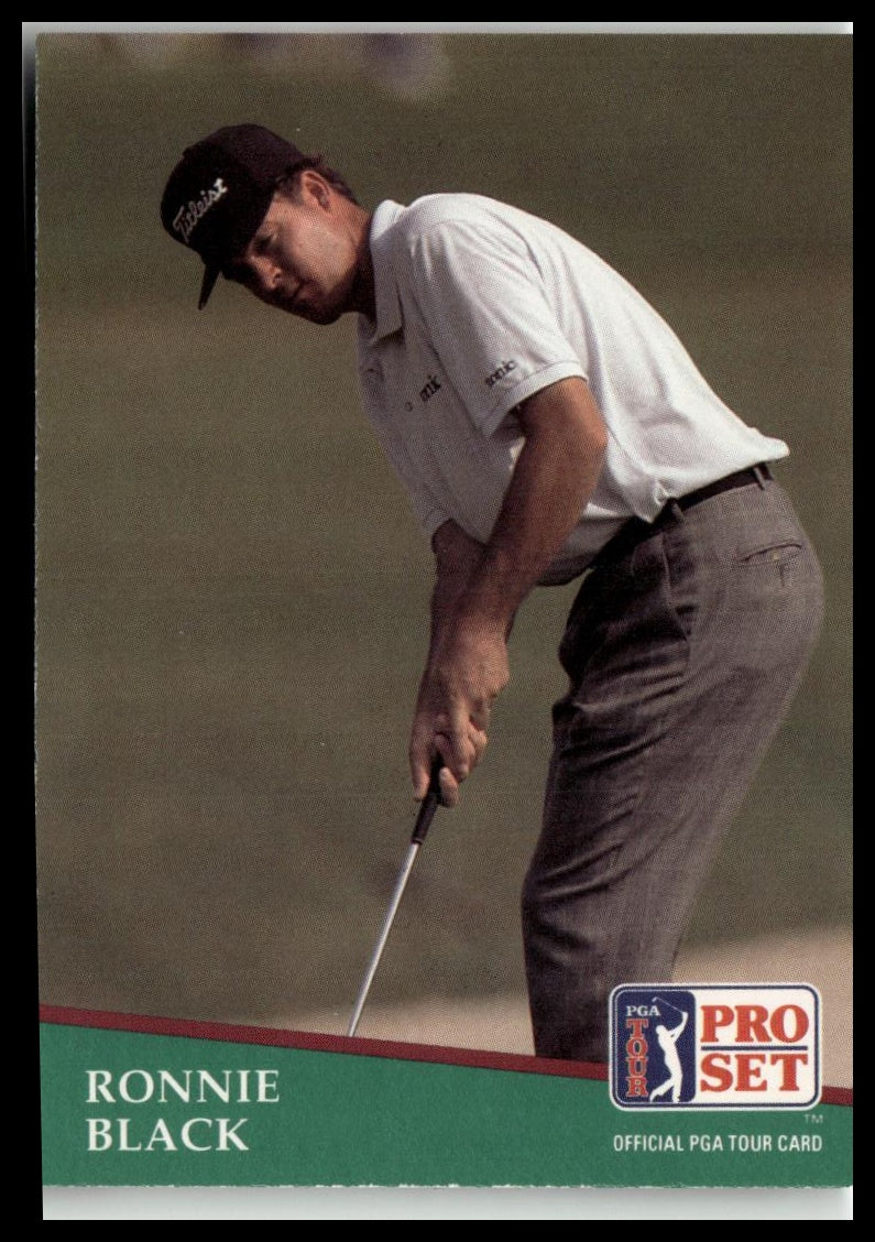 Golf Singles 1991 Pro Set PGA Tour #123 Ronnie Black