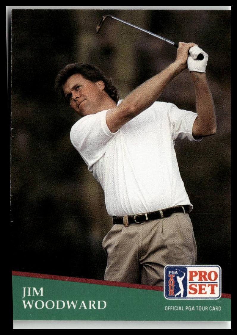 Golf Singles 1991 Pro Set PGA Tour #178 Jim Woodward