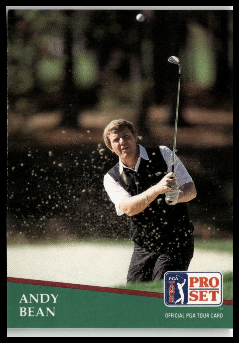 Golf Singles 1991 Pro Set PGA Tour #190 Andy Bean