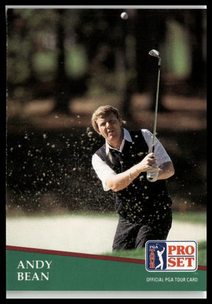 Golf Singles 1991 Pro Set PGA Tour #190 Andy Bean