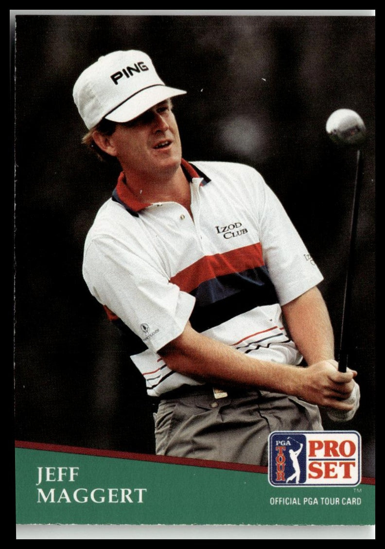 Golf Singles 1991 Pro Set PGA Tour #57 Jeff Maggert