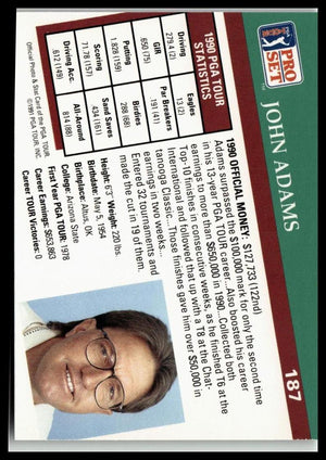 Golf Singles 1991 Pro Set PGA Tour [187 John Adams
