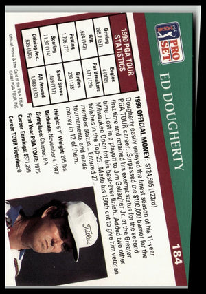 Golf Singles 1991 Pro Set PGA Tour [184 Ed Dougherty