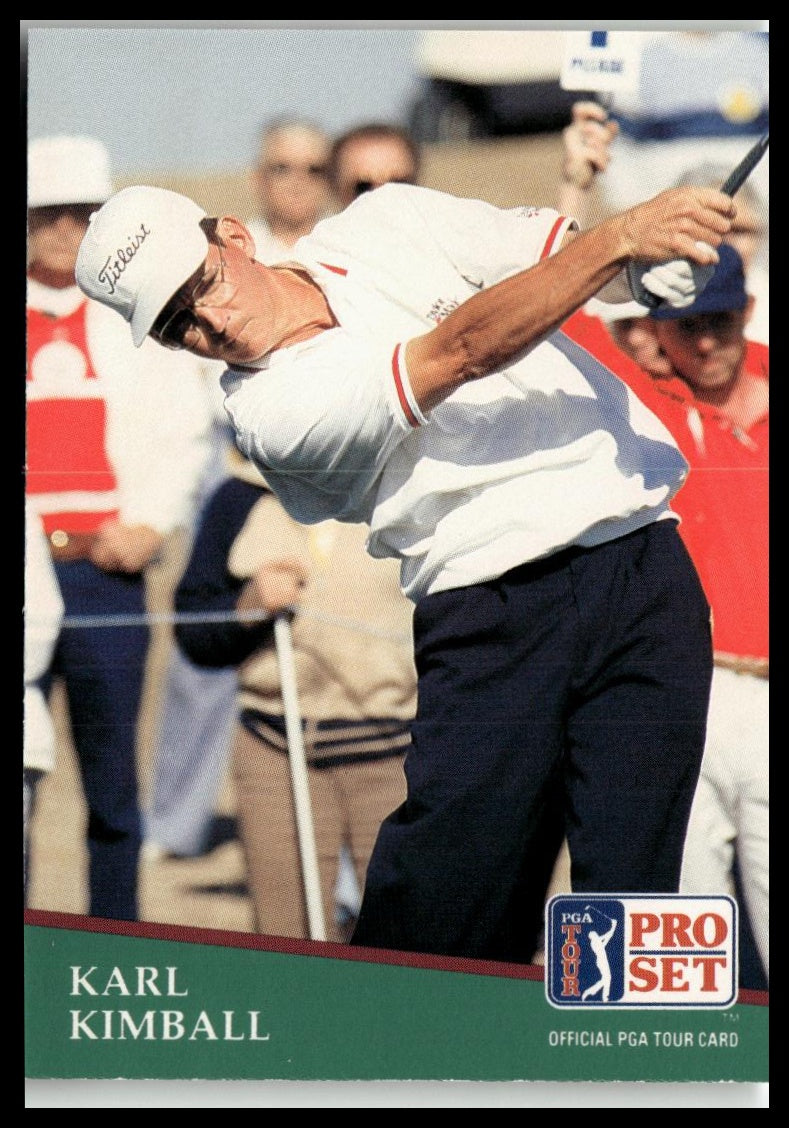 Golf Singles 1991 Pro Set PGA Tour #143 Karl Kimball