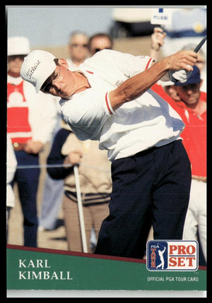 Golf Singles 1991 Pro Set PGA Tour #143 Karl Kimball