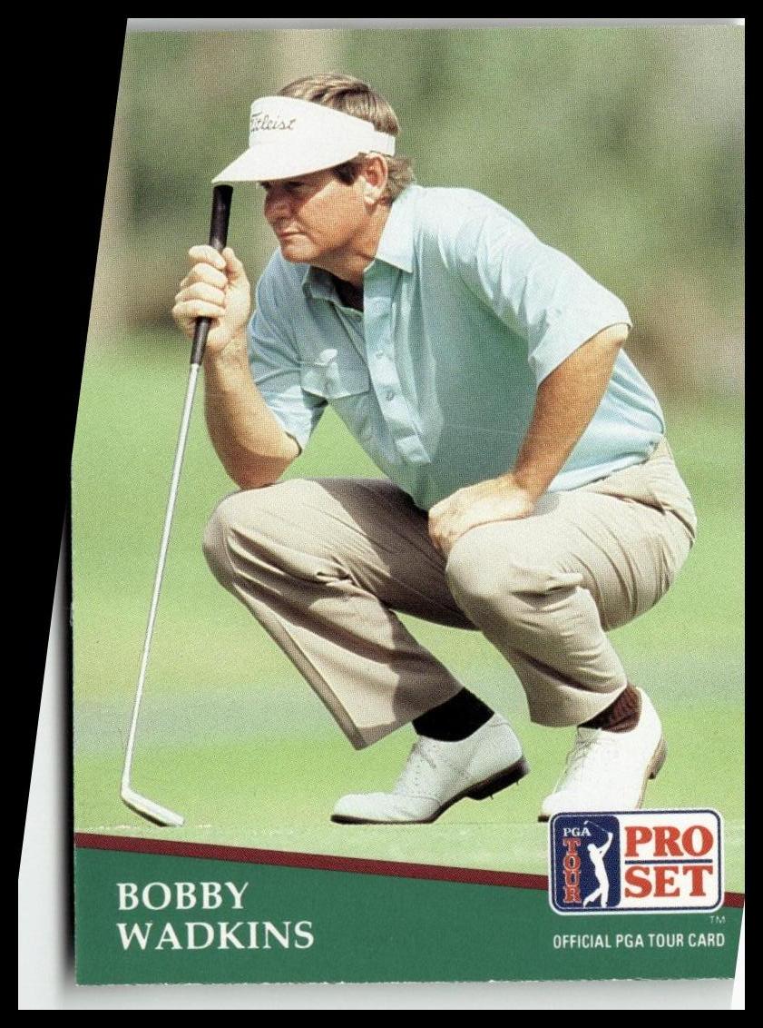 Golf Singles 1991 Pro Set PGA Tour [134 Bobby Wadkins