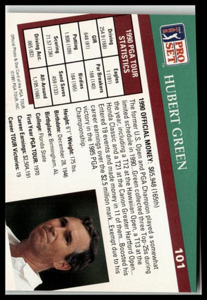 Golf Singles 1991 Pro Set PGA Tour #101 Hubert Green