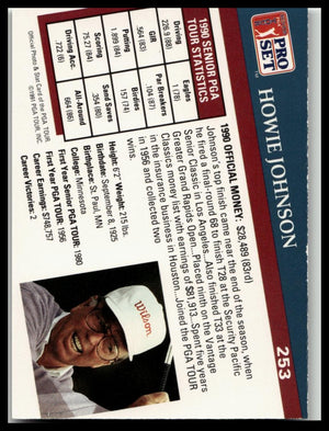 Golf Singles 1991 Pro Set PGA Tour [253 Howie Johnson