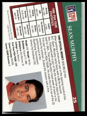 Golf Singles 1991 Pro Set PGA Tour [25 Sean Murphy