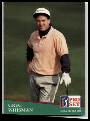 Golf Singles 1991 Pro Set PGA Tour #127 Greg Whisman