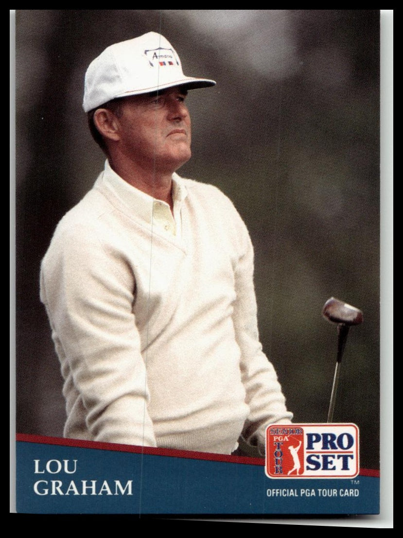 Golf Singles 1991 Pro Set PGA Tour #218 Lou Graham
