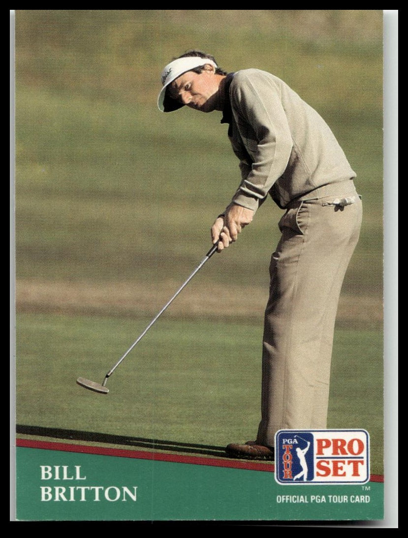 Golf Singles 1991 Pro Set PGA Tour #2 Bill Britton