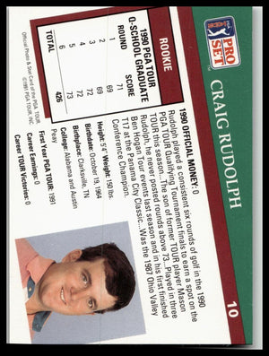 Golf Singles 1991 Pro Set PGA Tour [10 Craig Rudolph