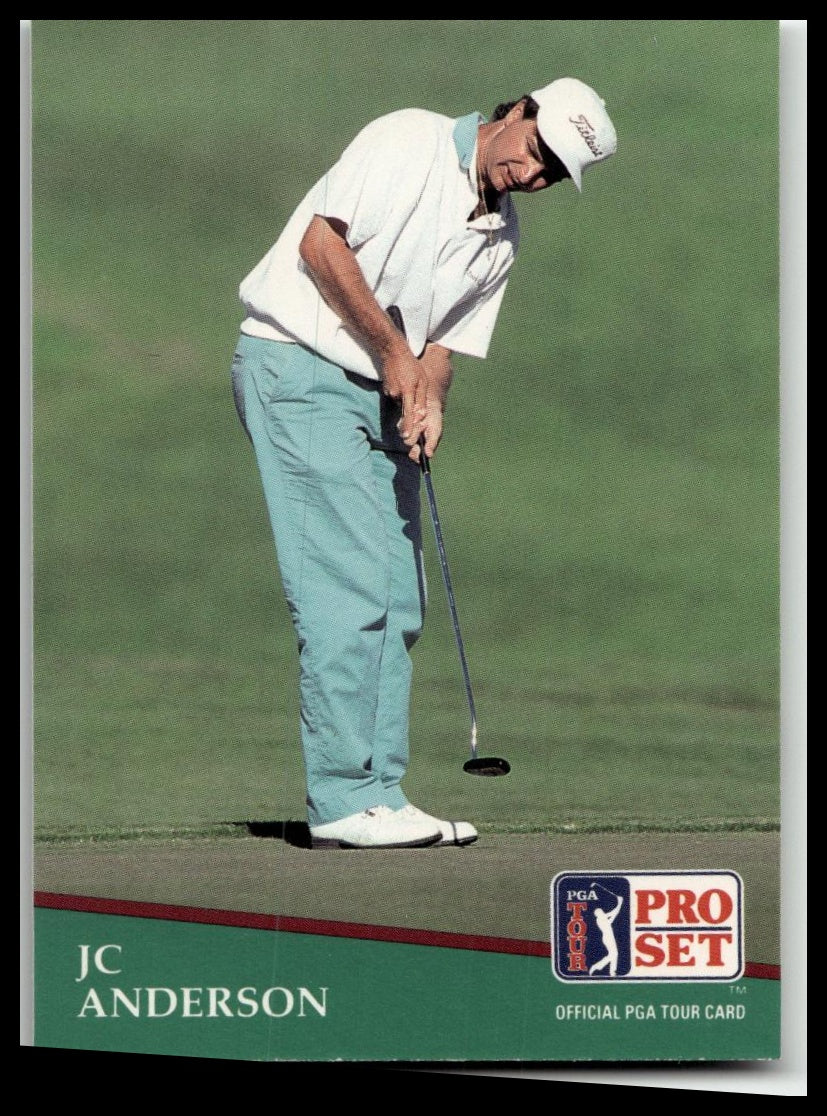 Golf Singles 1991 Pro Set PGA Tour #120 JC Anderson