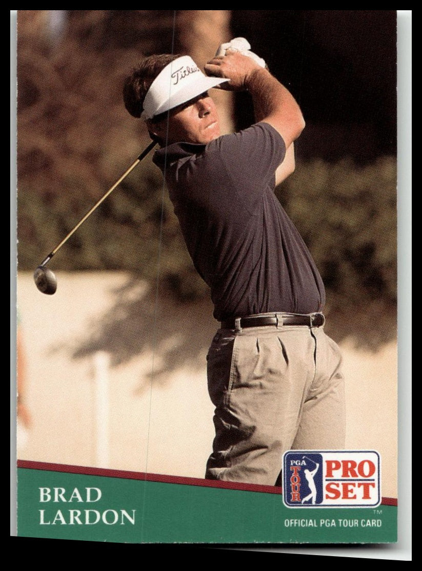 Golf Singles 1991 Pro Set PGA Tour #55 Brad Lardon